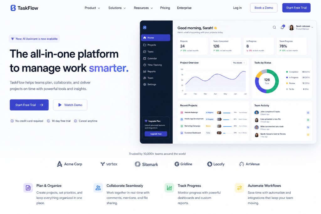 SaaS Client Website